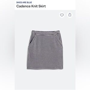 SKIES ARE BLUE - Cadence Knit Skirt, Large